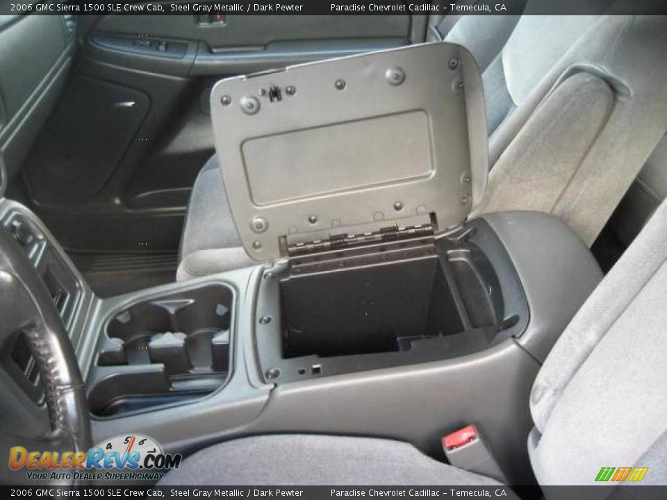 2006 GMC Sierra 1500 SLE Crew Cab Steel Gray Metallic / Dark Pewter Photo #13
