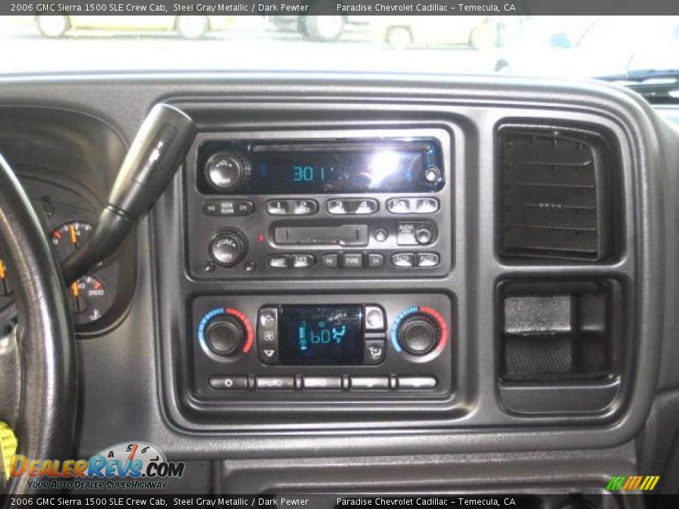 2006 GMC Sierra 1500 SLE Crew Cab Steel Gray Metallic / Dark Pewter Photo #16