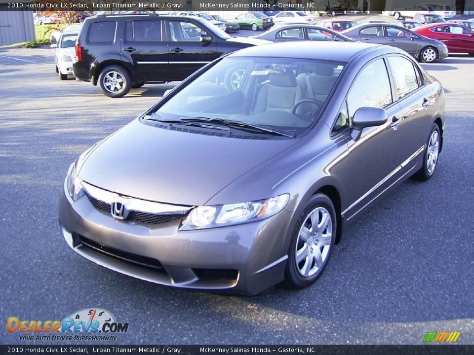 2010 Honda Civic LX Sedan Urban Titanium Metallic / Gray Photo #1
