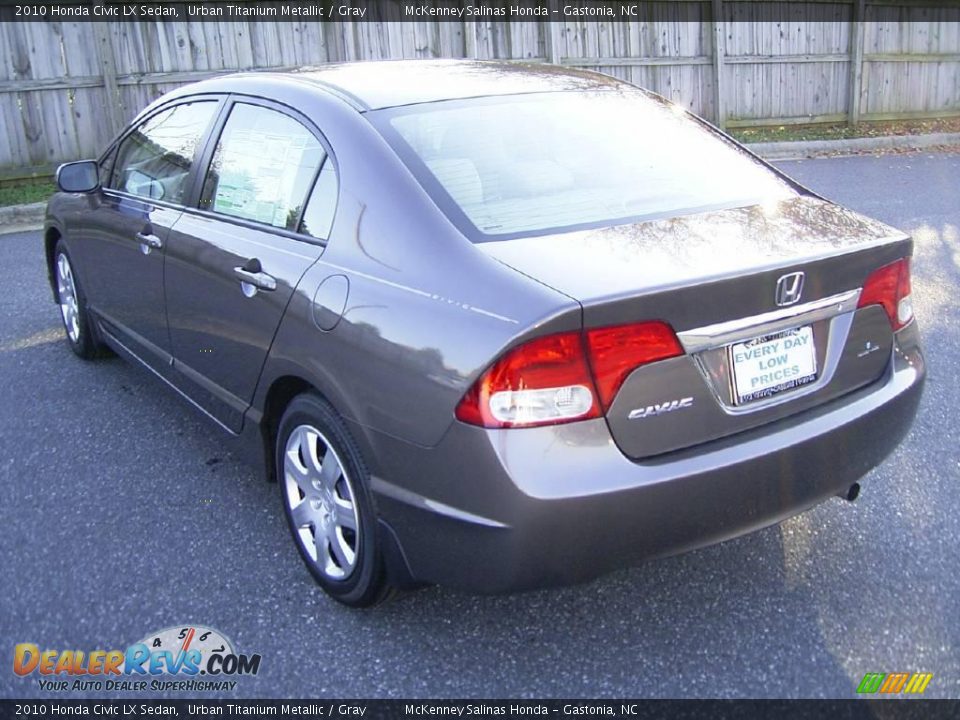 2010 Honda Civic LX Sedan Urban Titanium Metallic / Gray Photo #2