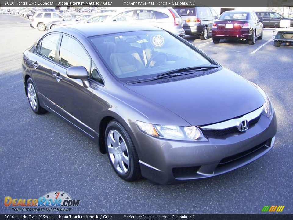 2010 Honda Civic LX Sedan Urban Titanium Metallic / Gray Photo #5