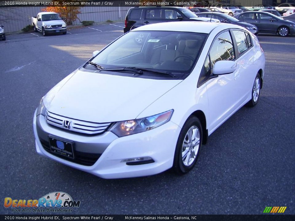 2010 Honda Insight Hybrid EX Spectrum White Pearl / Gray Photo #1