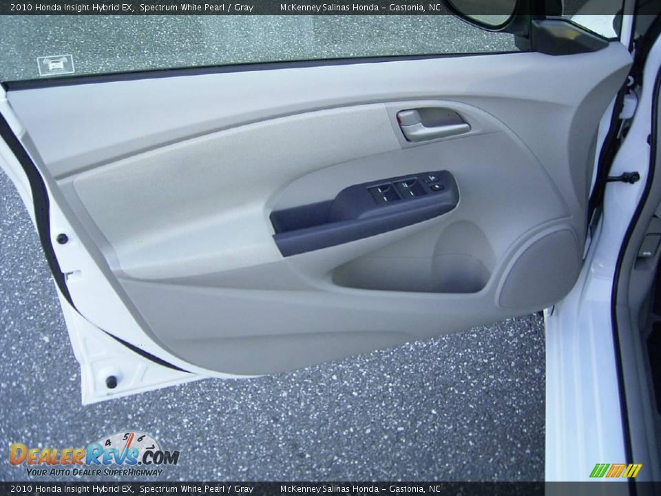 2010 Honda Insight Hybrid EX Spectrum White Pearl / Gray Photo #7