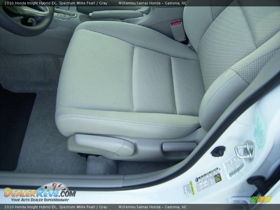 2010 Honda Insight Hybrid EX Spectrum White Pearl / Gray Photo #8