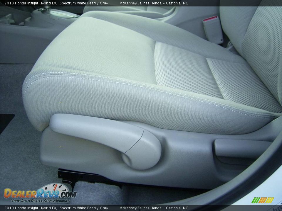 2010 Honda Insight Hybrid EX Spectrum White Pearl / Gray Photo #9