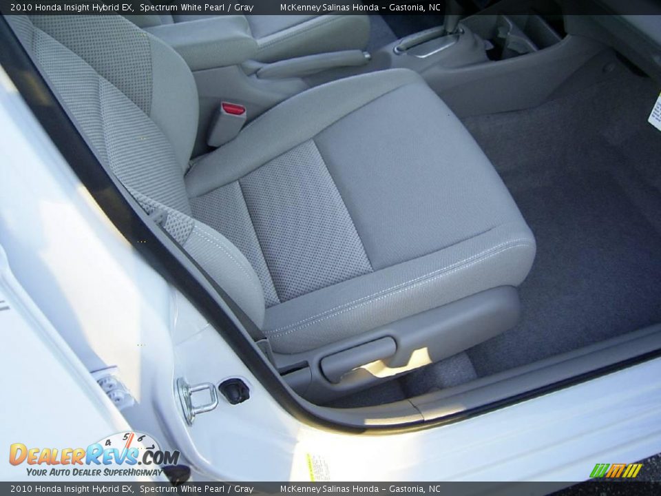 2010 Honda Insight Hybrid EX Spectrum White Pearl / Gray Photo #17