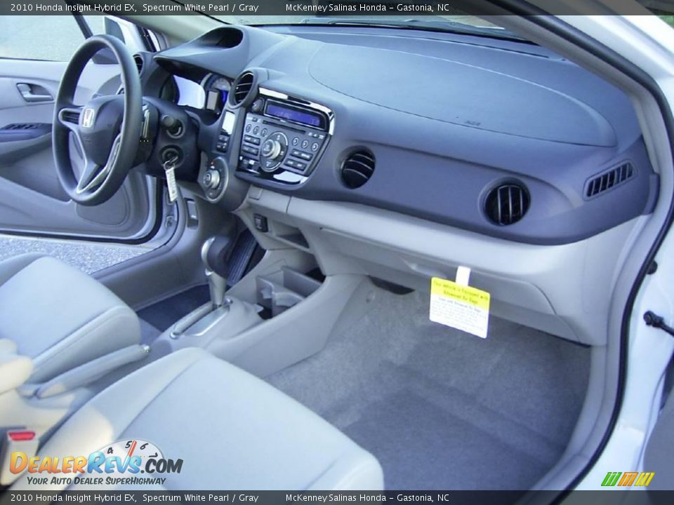 2010 Honda Insight Hybrid EX Spectrum White Pearl / Gray Photo #18