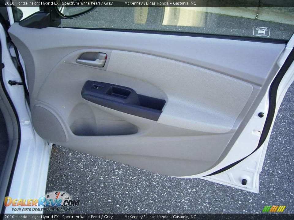 2010 Honda Insight Hybrid EX Spectrum White Pearl / Gray Photo #19