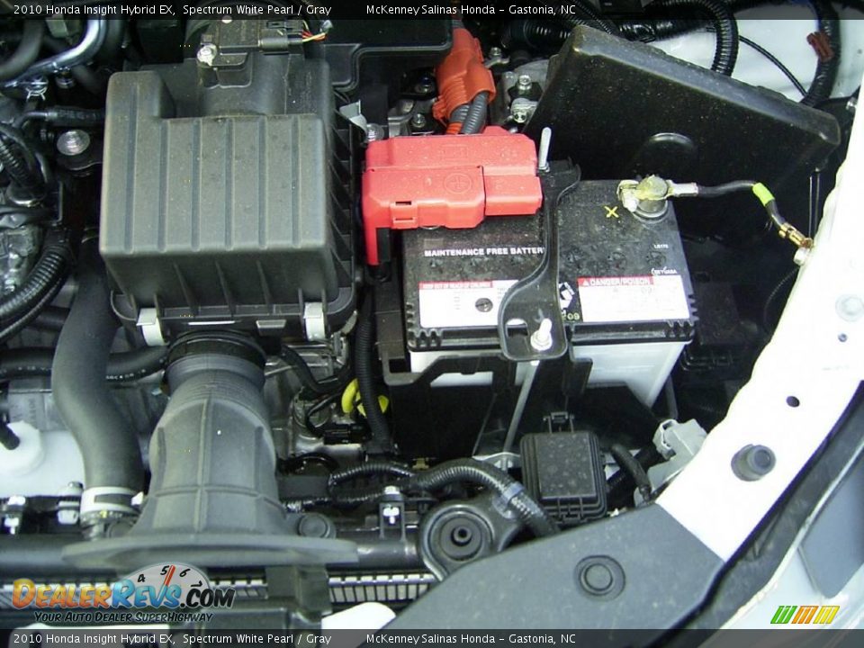 2010 Honda Insight Hybrid EX Spectrum White Pearl / Gray Photo #24