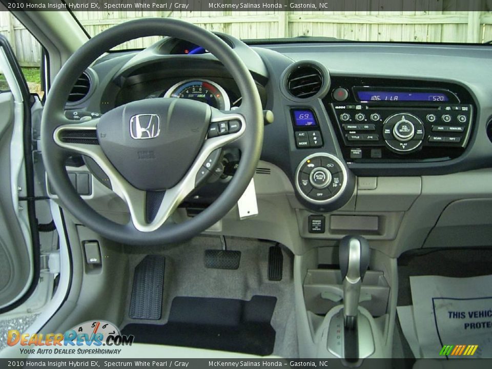 2010 Honda Insight Hybrid EX Spectrum White Pearl / Gray Photo #25