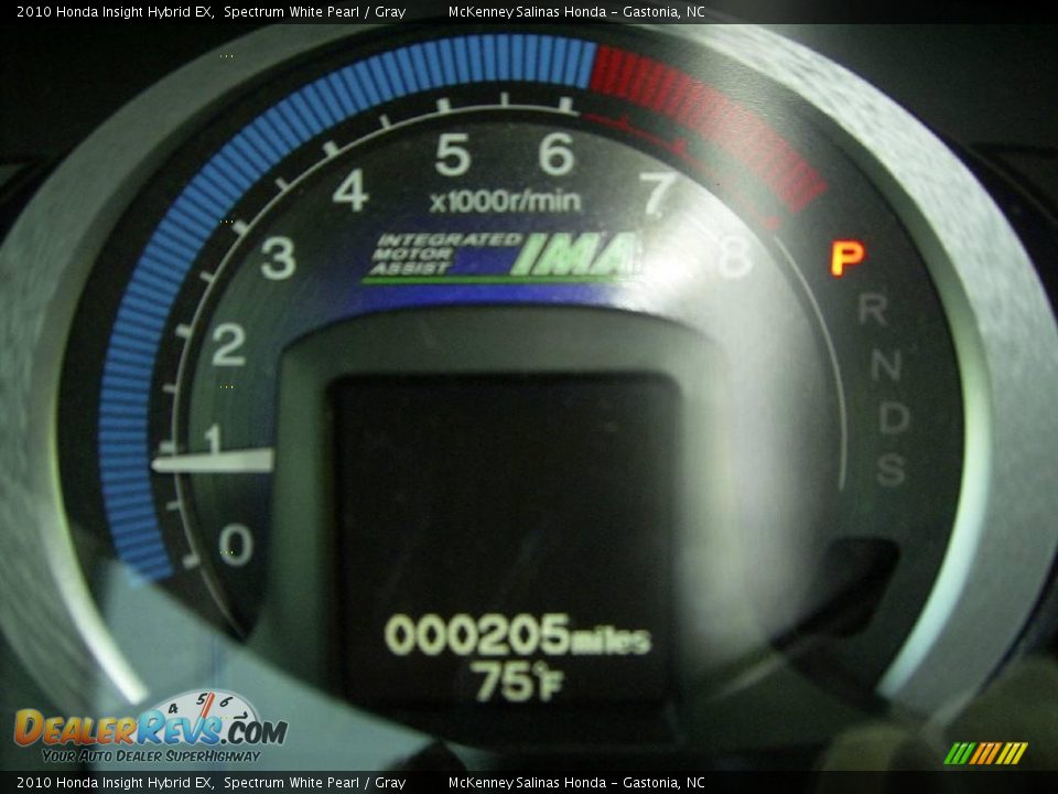 2010 Honda Insight Hybrid EX Spectrum White Pearl / Gray Photo #30