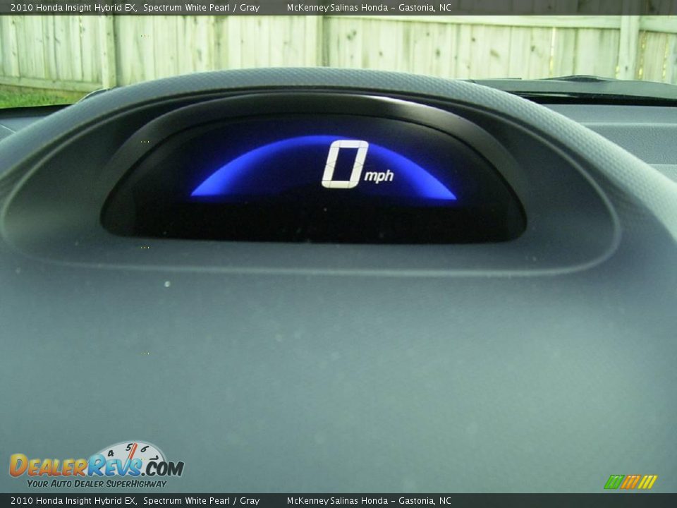 2010 Honda Insight Hybrid EX Spectrum White Pearl / Gray Photo #31