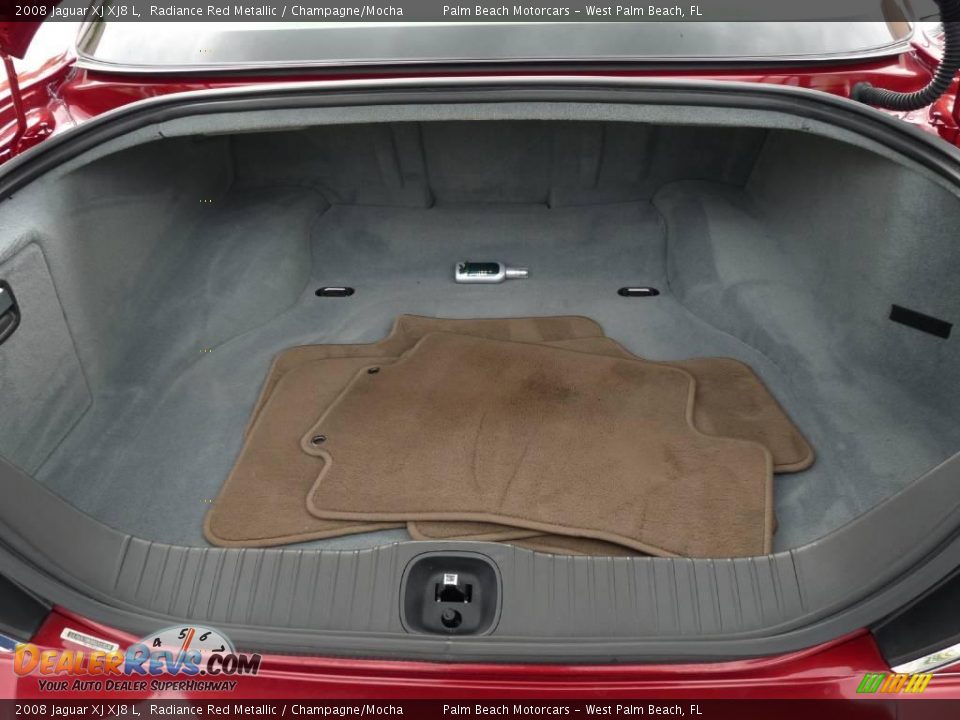 2008 Jaguar XJ XJ8 L Radiance Red Metallic / Champagne/Mocha Photo #6