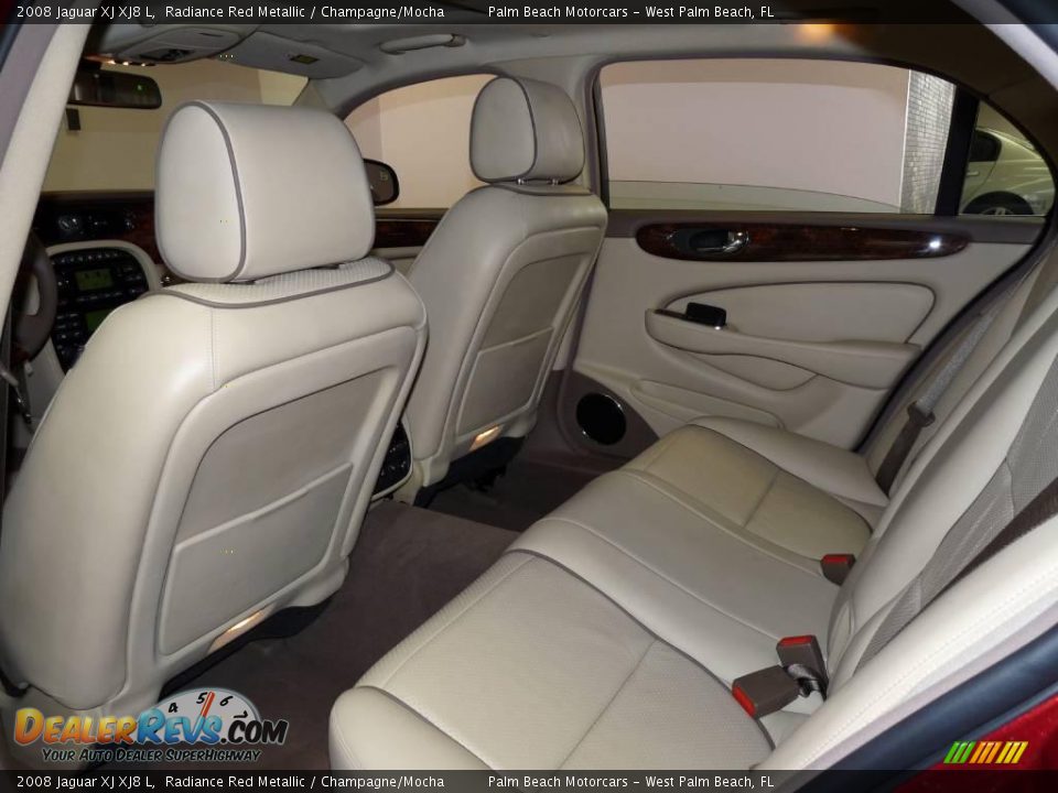 2008 Jaguar XJ XJ8 L Radiance Red Metallic / Champagne/Mocha Photo #20