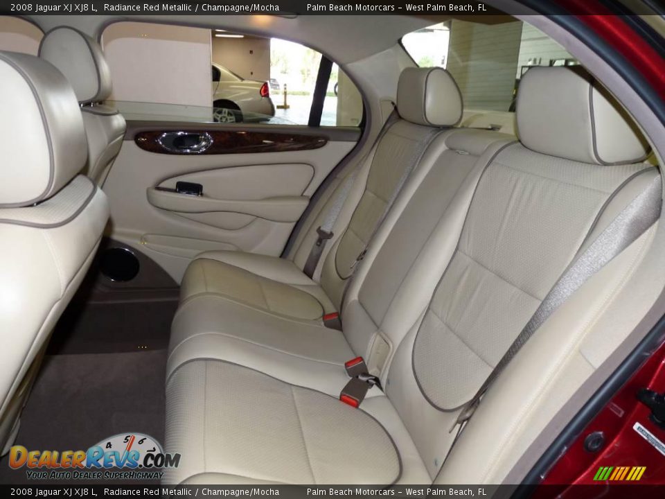 2008 Jaguar XJ XJ8 L Radiance Red Metallic / Champagne/Mocha Photo #21