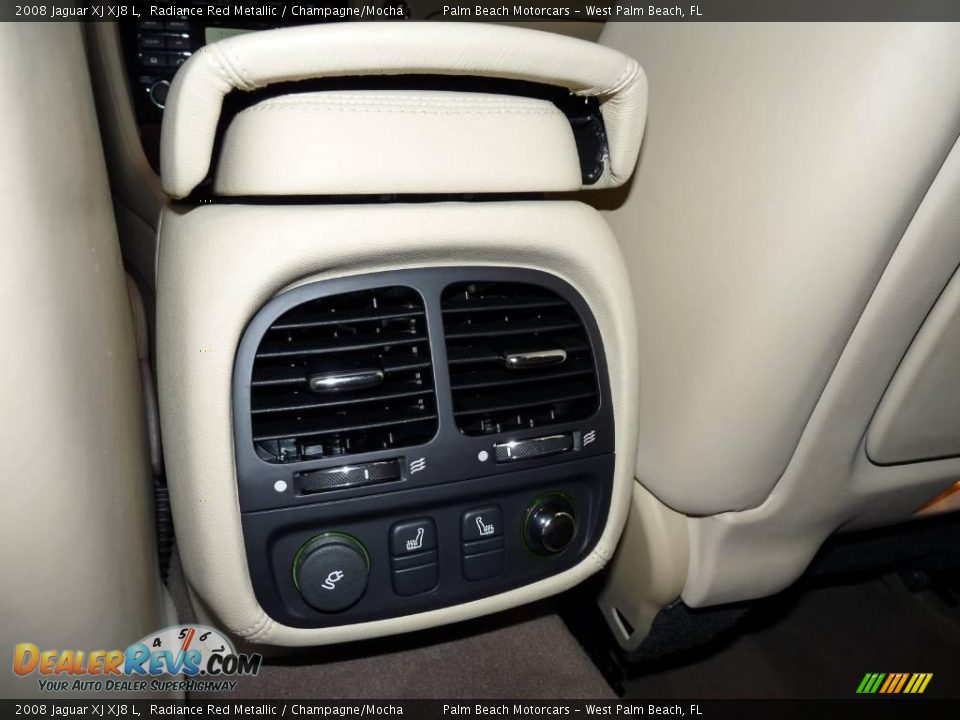 2008 Jaguar XJ XJ8 L Radiance Red Metallic / Champagne/Mocha Photo #22