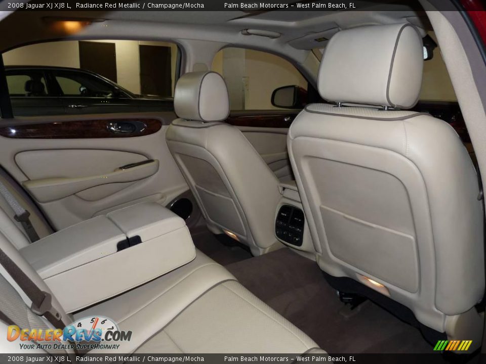 2008 Jaguar XJ XJ8 L Radiance Red Metallic / Champagne/Mocha Photo #23