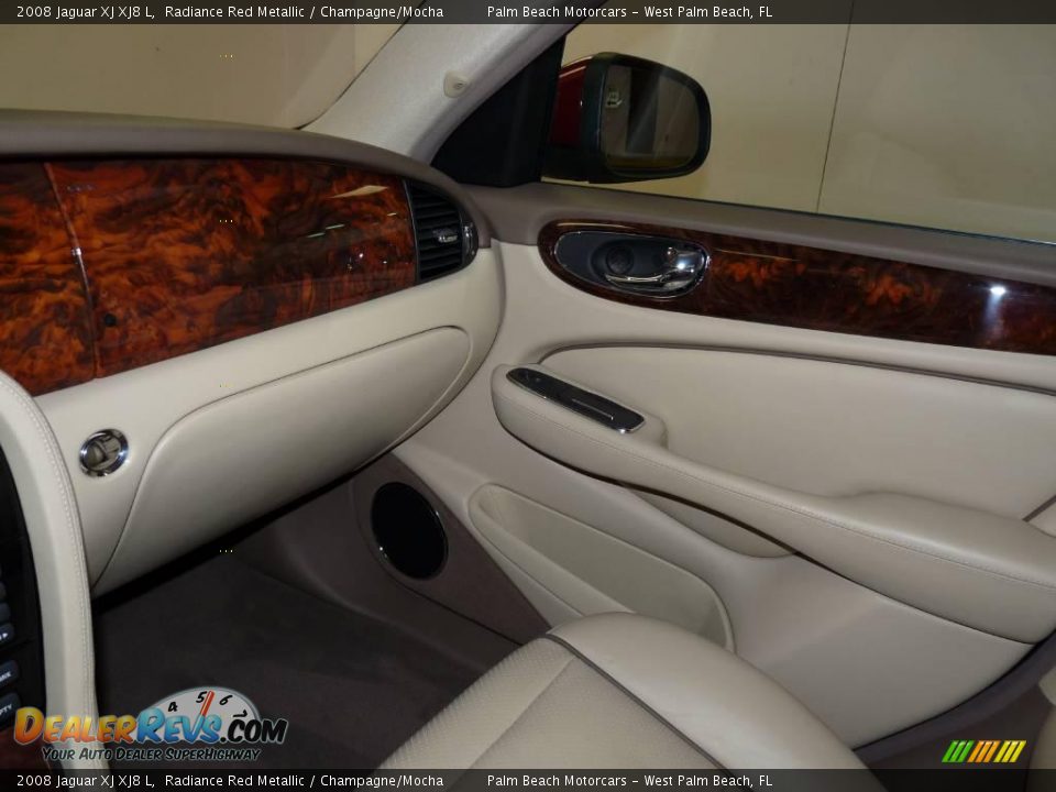 2008 Jaguar XJ XJ8 L Radiance Red Metallic / Champagne/Mocha Photo #29