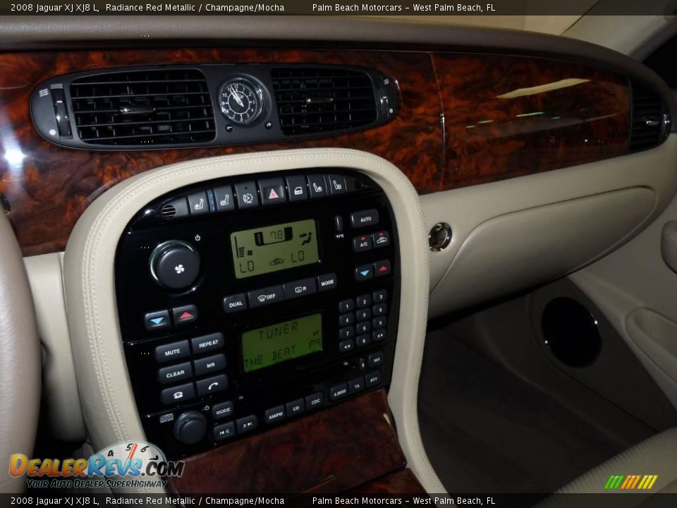 2008 Jaguar XJ XJ8 L Radiance Red Metallic / Champagne/Mocha Photo #30