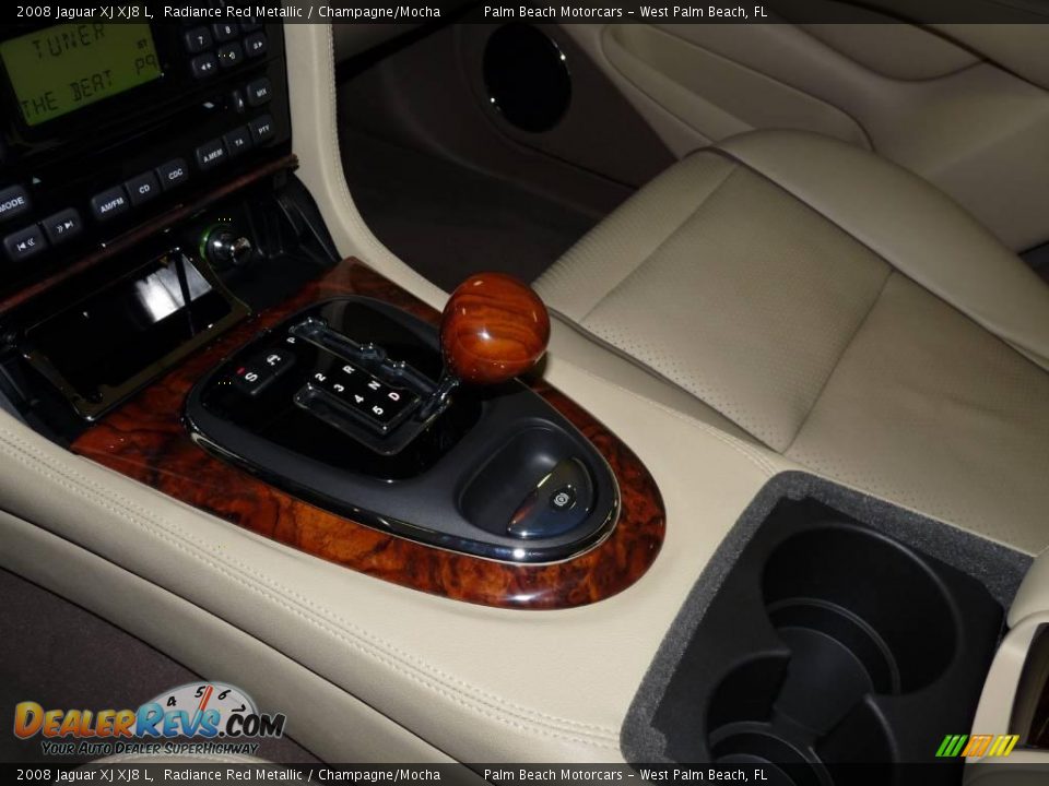 2008 Jaguar XJ XJ8 L Radiance Red Metallic / Champagne/Mocha Photo #31