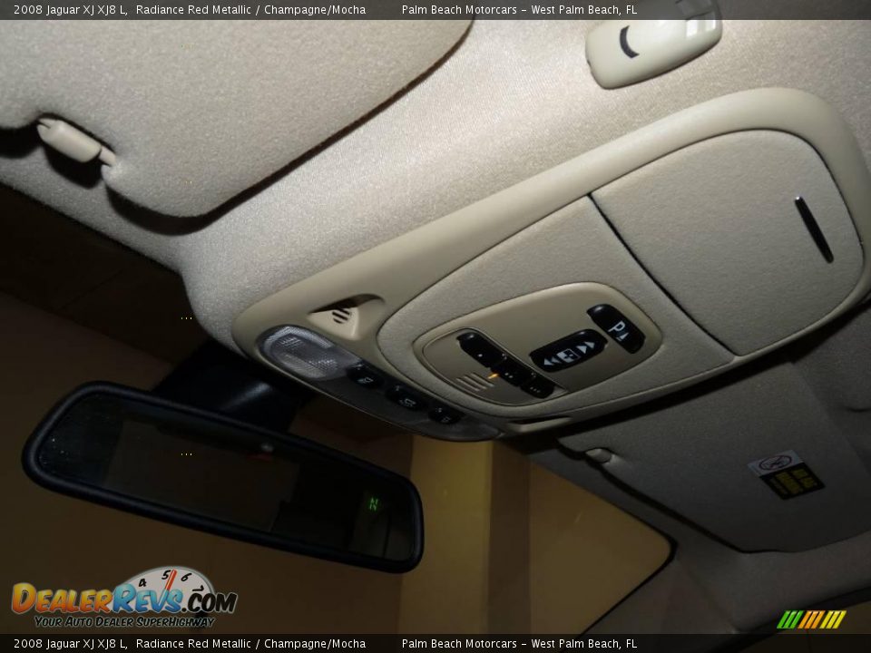 2008 Jaguar XJ XJ8 L Radiance Red Metallic / Champagne/Mocha Photo #34