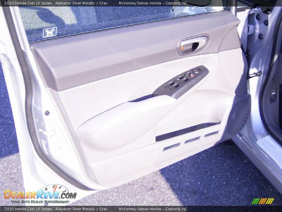 2010 Honda Civic LX Sedan Alabaster Silver Metallic / Gray Photo #8
