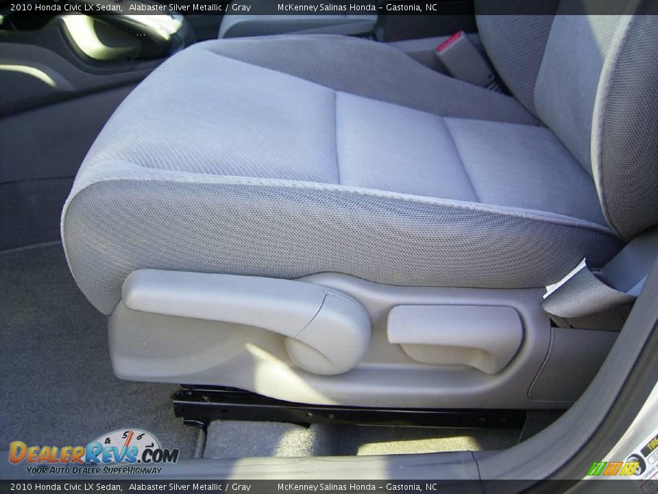 2010 Honda Civic LX Sedan Alabaster Silver Metallic / Gray Photo #10