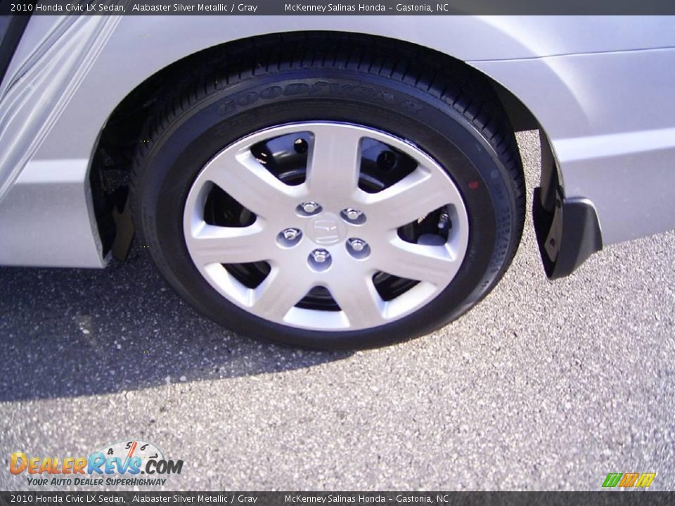 2010 Honda Civic LX Sedan Alabaster Silver Metallic / Gray Photo #14