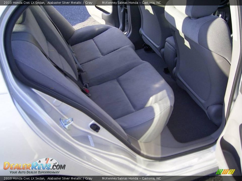 2010 Honda Civic LX Sedan Alabaster Silver Metallic / Gray Photo #16