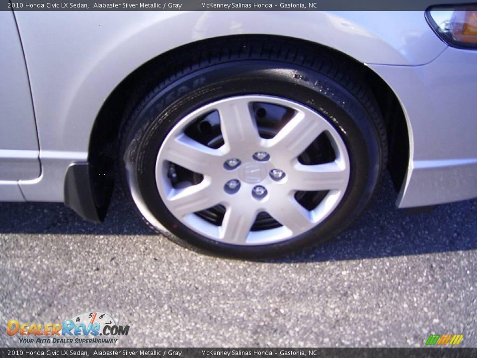 2010 Honda Civic LX Sedan Alabaster Silver Metallic / Gray Photo #20