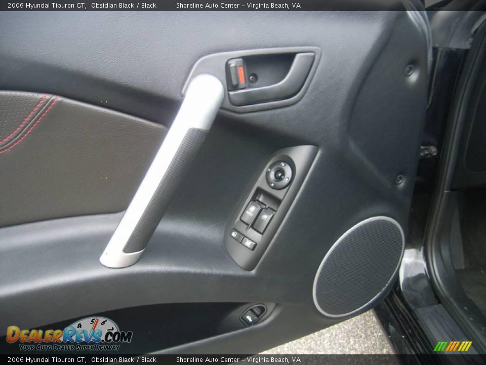 2006 Hyundai Tiburon GT Obsidian Black / Black Photo #9