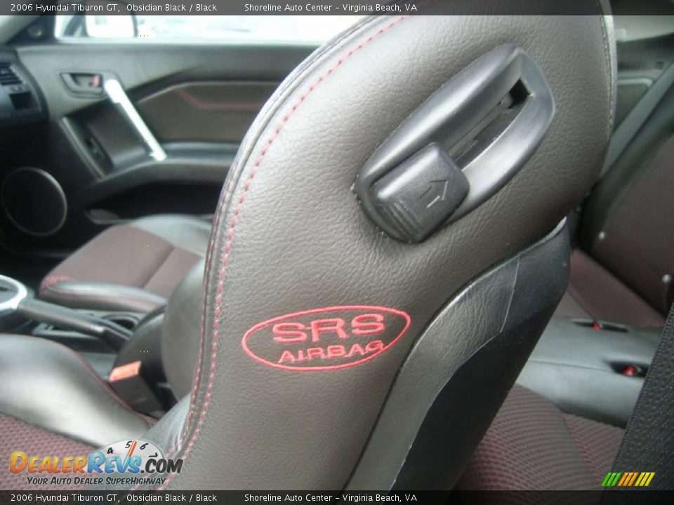 2006 Hyundai Tiburon GT Obsidian Black / Black Photo #10