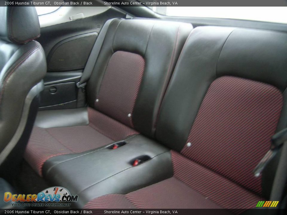 2006 Hyundai Tiburon GT Obsidian Black / Black Photo #11