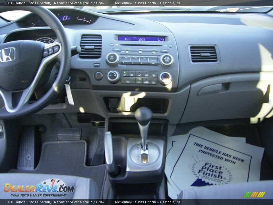 2010 Honda Civic LX Sedan Alabaster Silver Metallic / Gray Photo #25