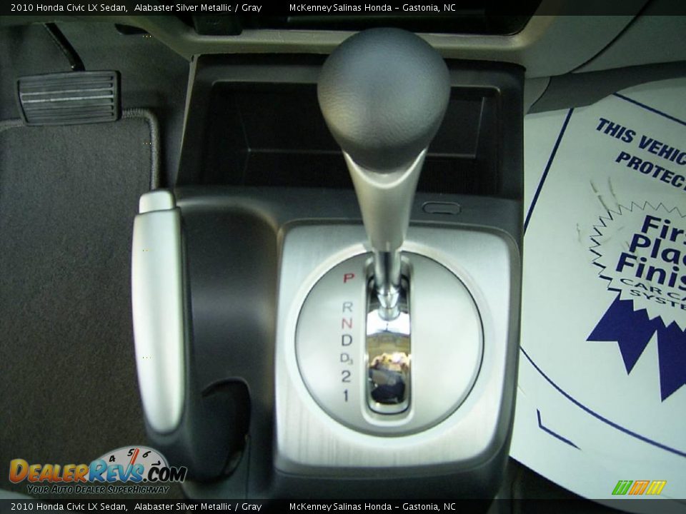 2010 Honda Civic LX Sedan Alabaster Silver Metallic / Gray Photo #26