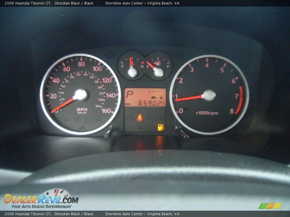 2006 Hyundai Tiburon GT Obsidian Black / Black Photo #13