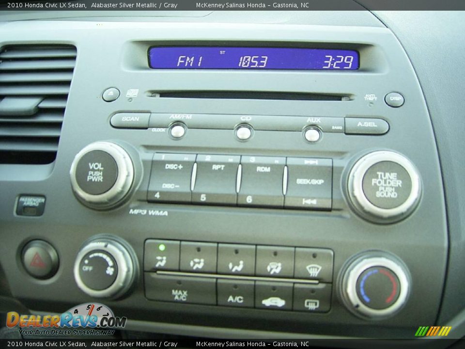 2010 Honda Civic LX Sedan Alabaster Silver Metallic / Gray Photo #27
