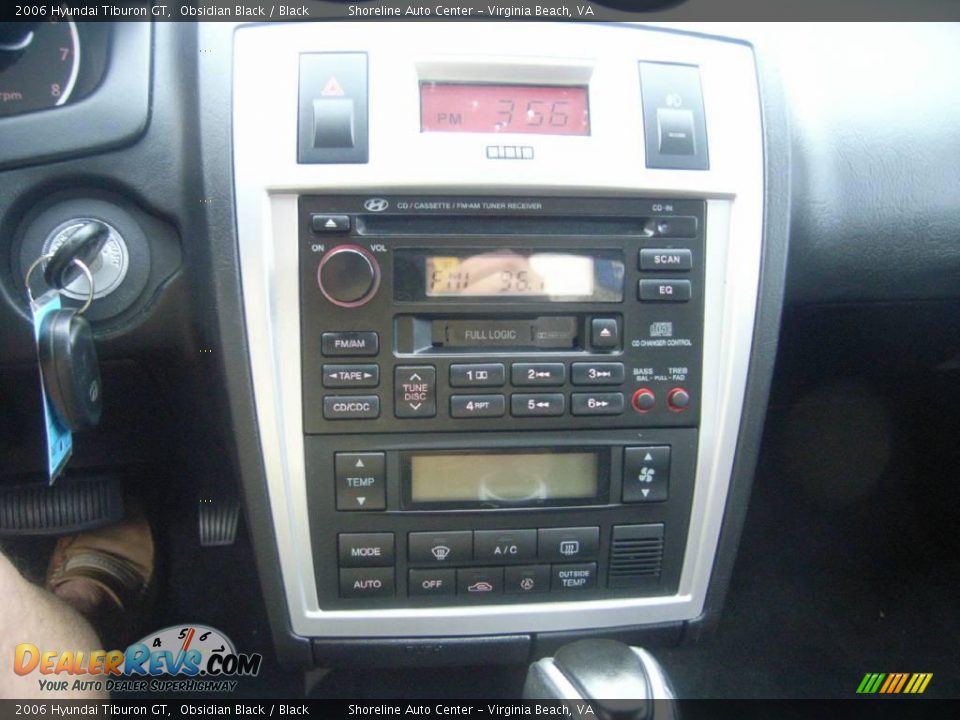 2006 Hyundai Tiburon GT Obsidian Black / Black Photo #14