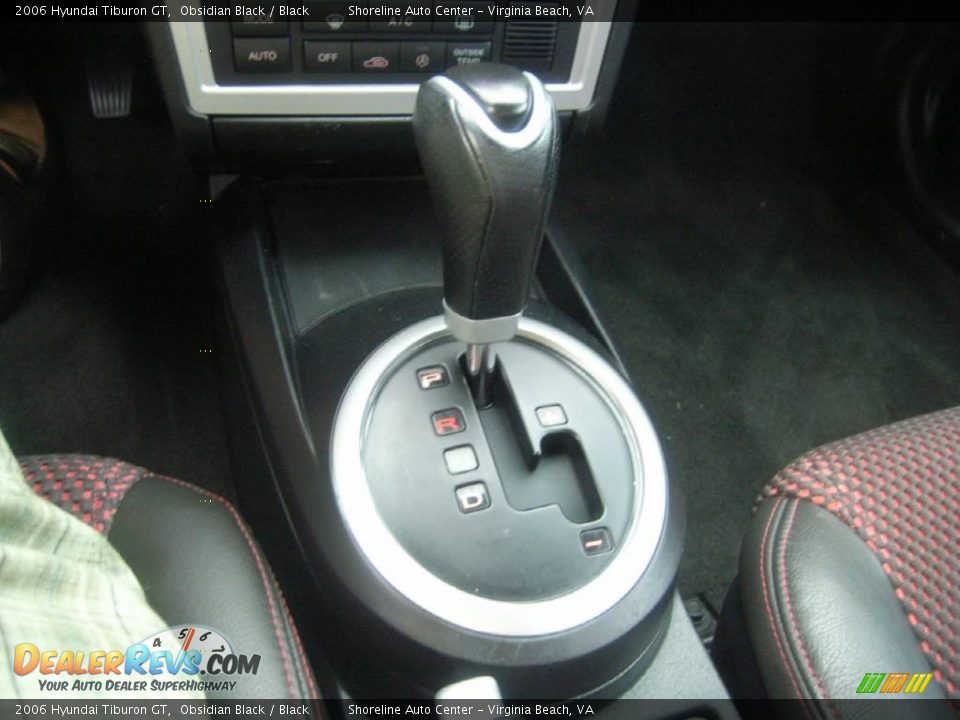 2006 Hyundai Tiburon GT Obsidian Black / Black Photo #15