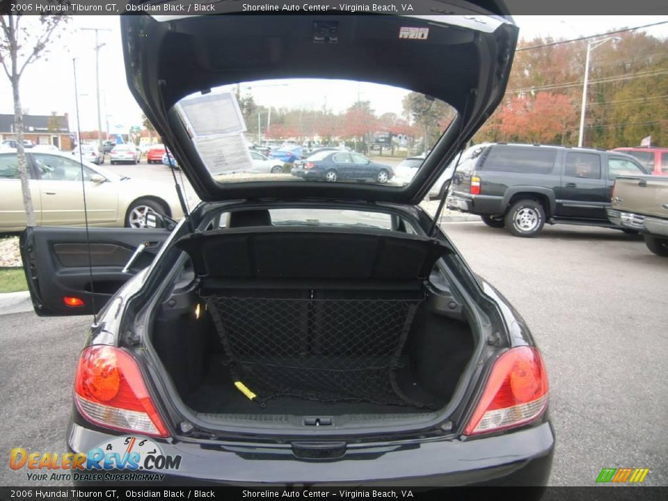 2006 Hyundai Tiburon GT Obsidian Black / Black Photo #17