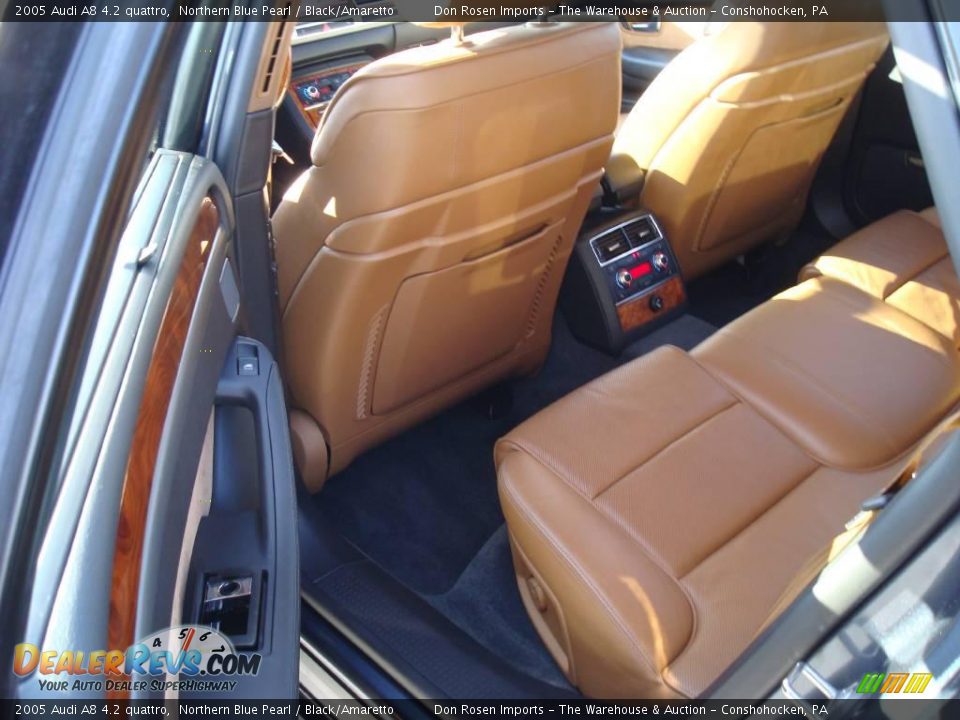 2005 Audi A8 4.2 quattro Northern Blue Pearl / Black/Amaretto Photo #15