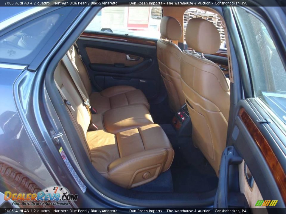 2005 Audi A8 4.2 quattro Northern Blue Pearl / Black/Amaretto Photo #16