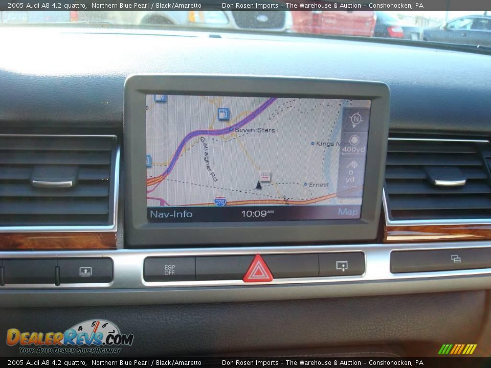 2005 Audi A8 4.2 quattro Northern Blue Pearl / Black/Amaretto Photo #23