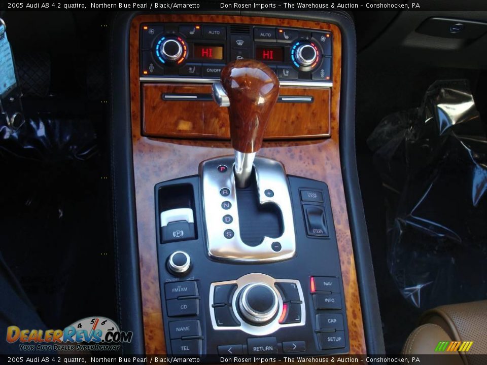 2005 Audi A8 4.2 quattro Northern Blue Pearl / Black/Amaretto Photo #24