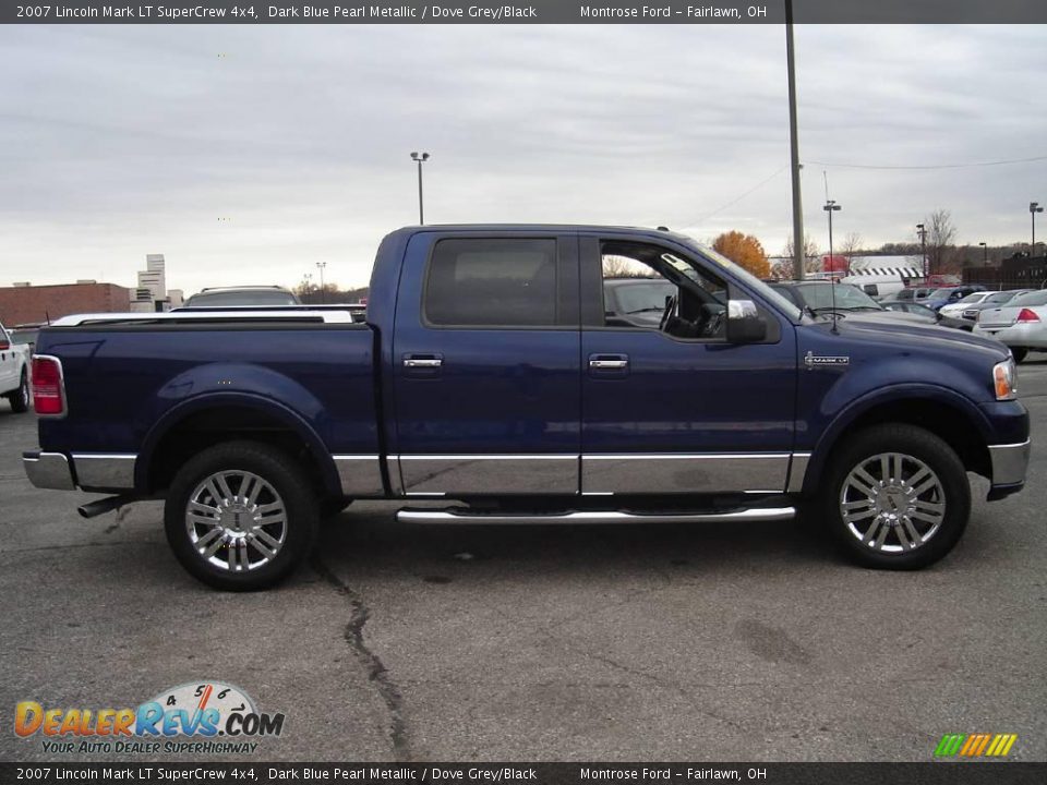 2007 Lincoln Mark LT SuperCrew 4x4 Dark Blue Pearl Metallic / Dove Grey/Black Photo #6