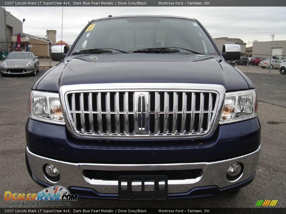 2007 Lincoln Mark LT SuperCrew 4x4 Dark Blue Pearl Metallic / Dove Grey/Black Photo #8