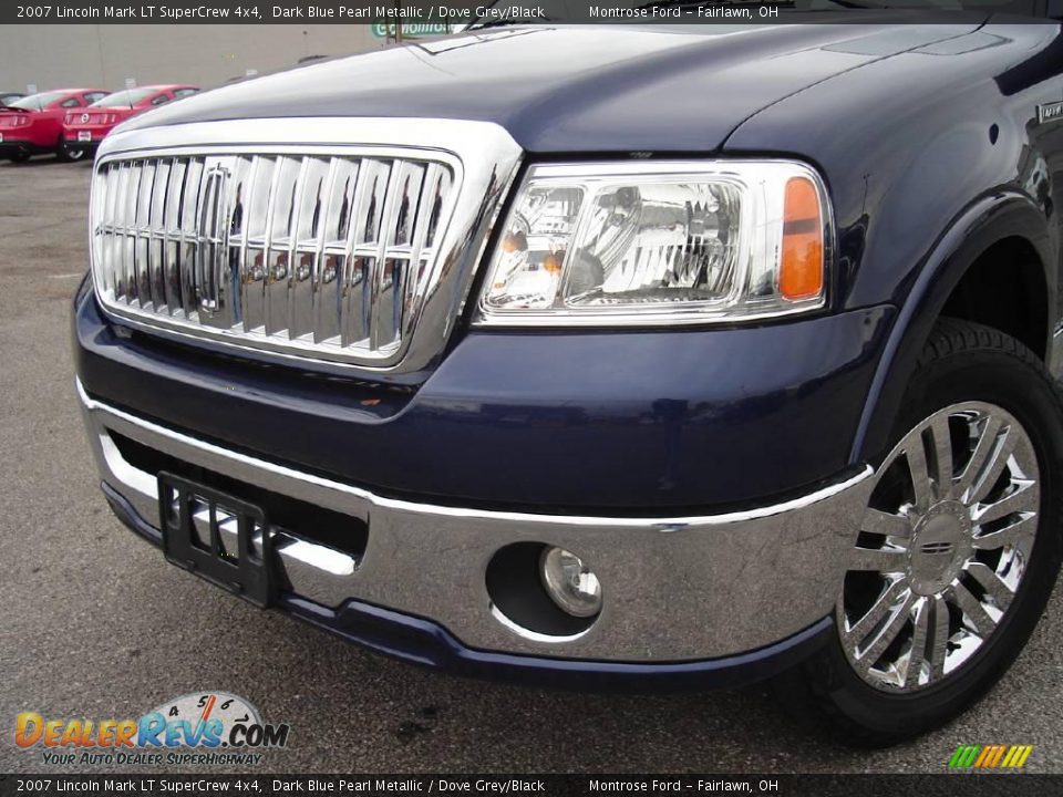 2007 Lincoln Mark LT SuperCrew 4x4 Dark Blue Pearl Metallic / Dove Grey/Black Photo #9