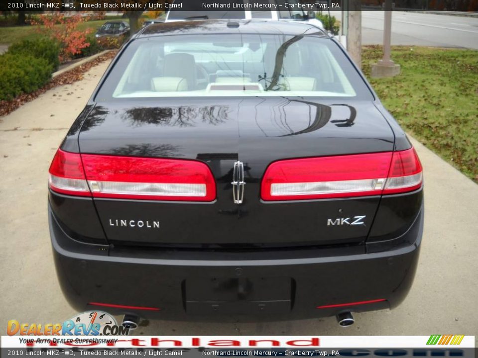 2010 Lincoln MKZ FWD Tuxedo Black Metallic / Light Camel Photo #3