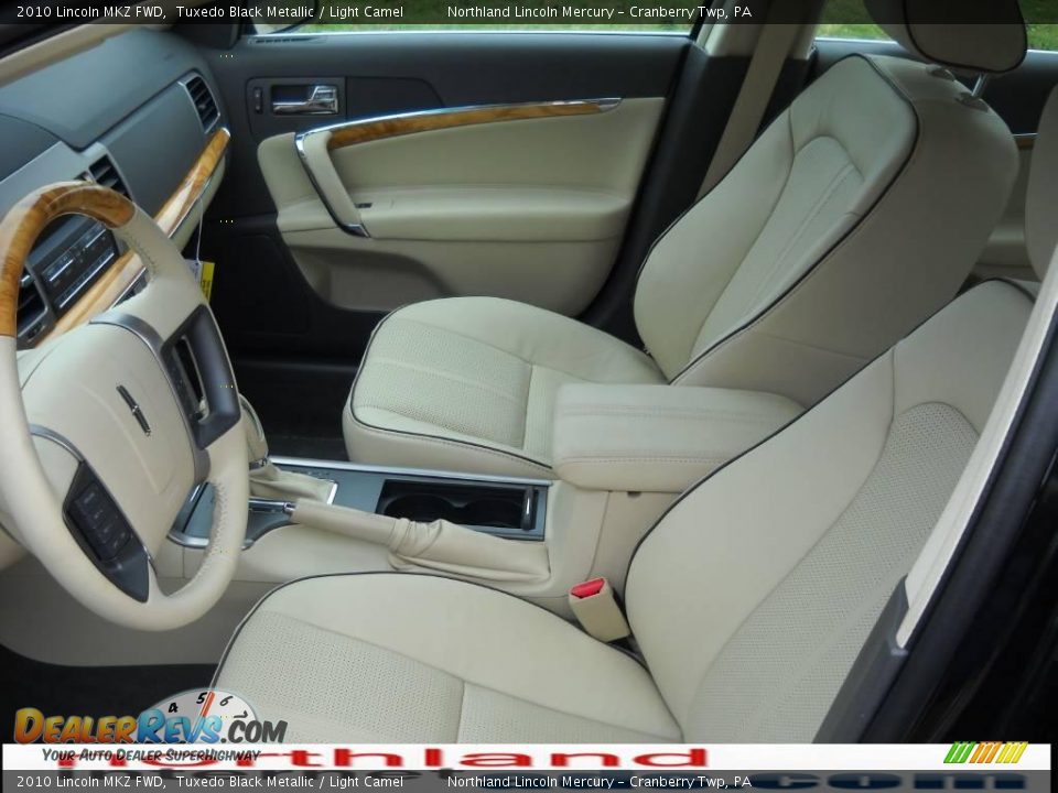 2010 Lincoln MKZ FWD Tuxedo Black Metallic / Light Camel Photo #8