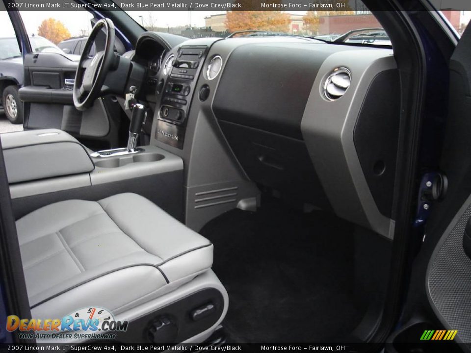 2007 Lincoln Mark LT SuperCrew 4x4 Dark Blue Pearl Metallic / Dove Grey/Black Photo #25